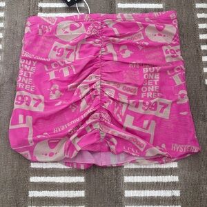 Hysteric Glamour Pink Graphic Women's Skirt